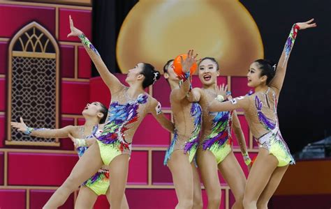 Rhythmic Gymnastics Japan Wins 1st Group World Championship Gold