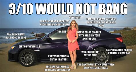 2 10 Would Not Bang Sexy Girls With Cars Meme S Page 5 Mitsubishi Lancer