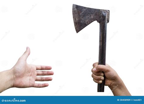 Axe In Hand Stock Image Image Of Instrument Iron Safety 30458909