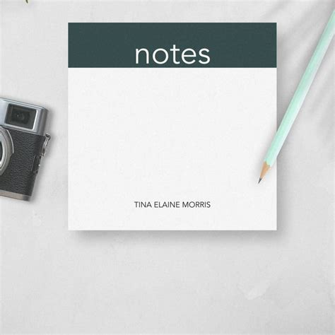 Personalized Sticky Notes 3x3 In Adhesive Notepads Assorted Colors In