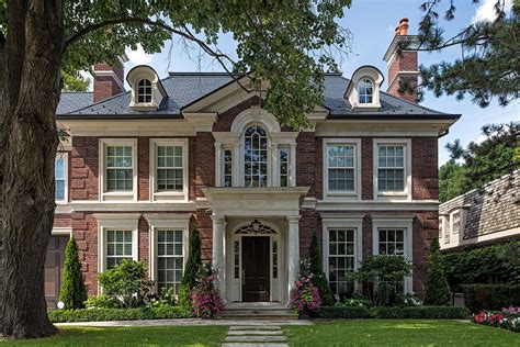 Luxury Custom Home With Classic Georgian Transitional Architecture