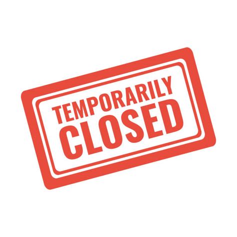 Sorry Temporarily Closed Illustrations Royalty Free Vector Graphics