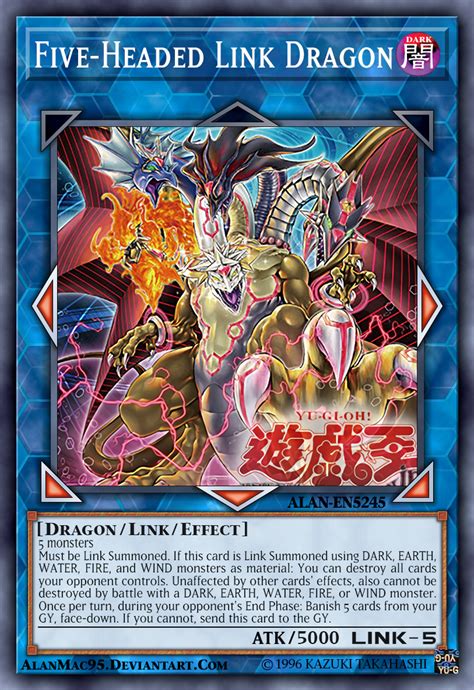 Five Headed Link Dragon By Alanmac95 On Deviantart Yugioh Dragon