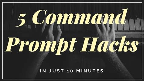 5 Command Prompt Hacks In 10 Mins Youtube