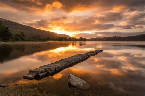 Loch Ard The Best Sunrise In Scotland The Lake With Its Perfect