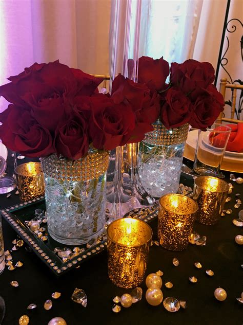 Old Hollywood Glamour Table Centerpiece