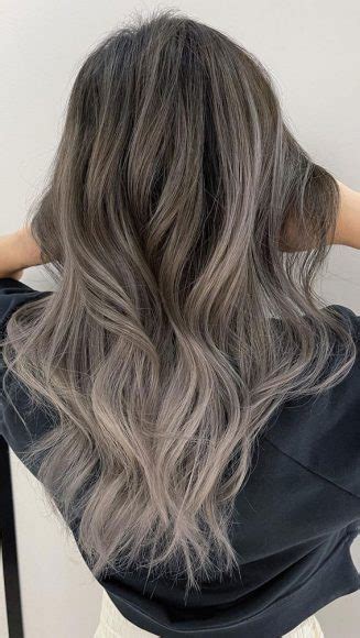 25 Trendy Grey And Silver Hair Colour Ideas For 2021 Silver Smoke Balayage