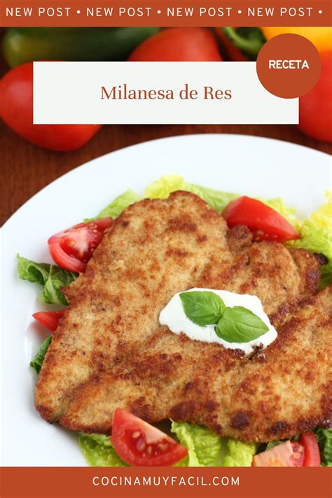 Milanesa De Res Receta Cocina Muy Facil