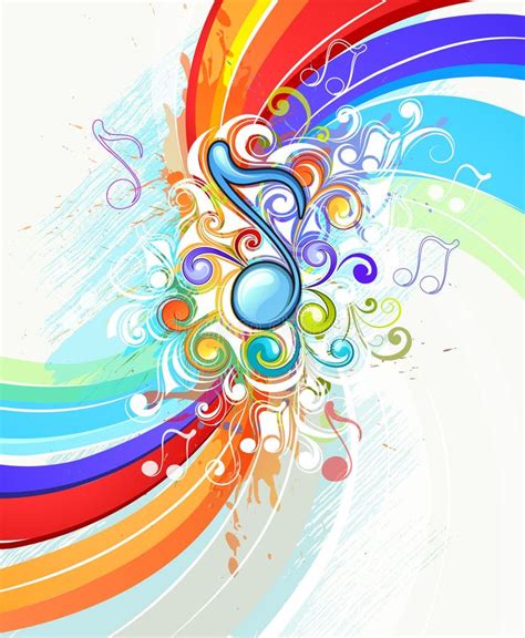 Abstract Rainbow Music Stock Vector Illustration Of Graphical 16112785