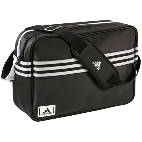 Adidas Enamel Messenger Bag In Black For Men Lyst Uk