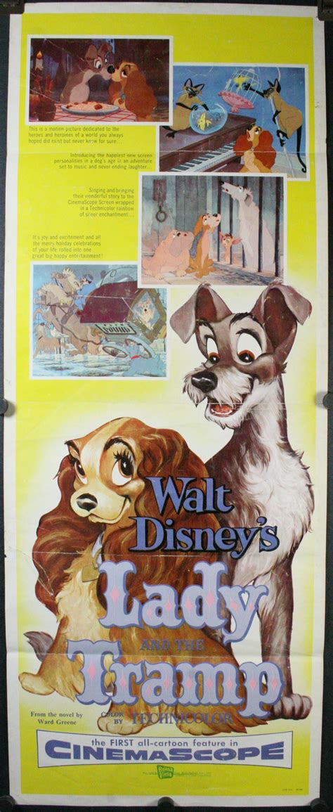 Lady And The Tramp Original 1955 Release Insert Movie