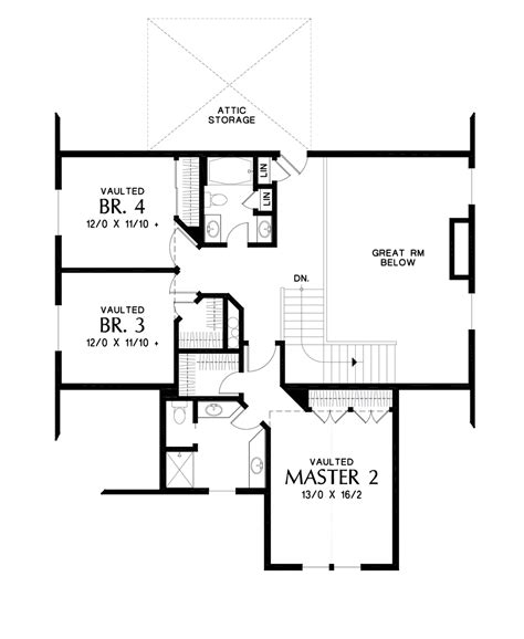 Craftsman Style House Plan 4 Beds 35 Baths 2960 Sqft Plan 48 994