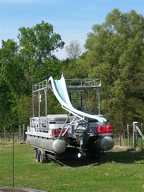 Redneck Water Slide Pontoon Boat Found In Rural Alabama Funny