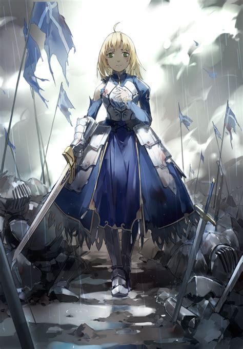 Artoria Pendragon And Saber Fate And 1 More Drawn By Nine