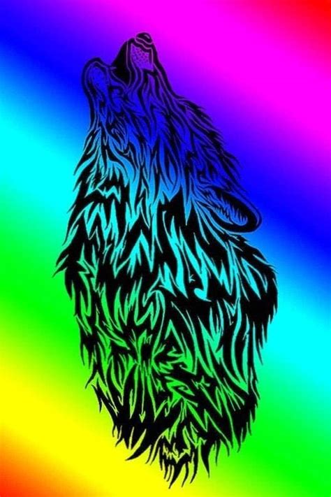 Cool Rainbow Wolf Wallpapers Wolf Wallpaperspro