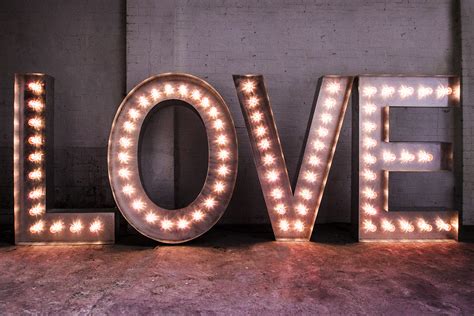 Love Large Cabochon Bulbs Kemp London Bespoke Neon Signs Prop