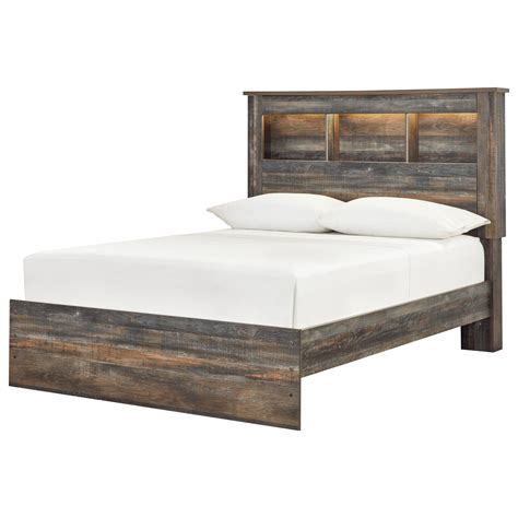 Signature Design By Ashley Drystan Rustic Queen Bookcase Bed Value