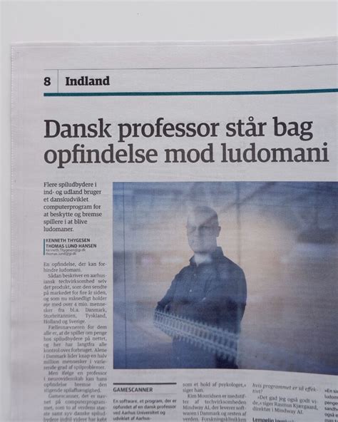 Were Featured In The Danish National Newspaper Jyllands Posten