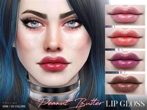 Pralinesims Peanut Butter Lip Gloss N136 Sims 4 Cc Makeup Find