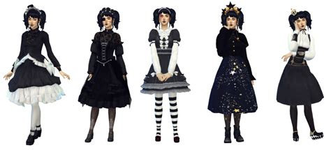 The Nonbinary Goth Agenda Sims 4 Clothing Goth Lolita Dress Lolita