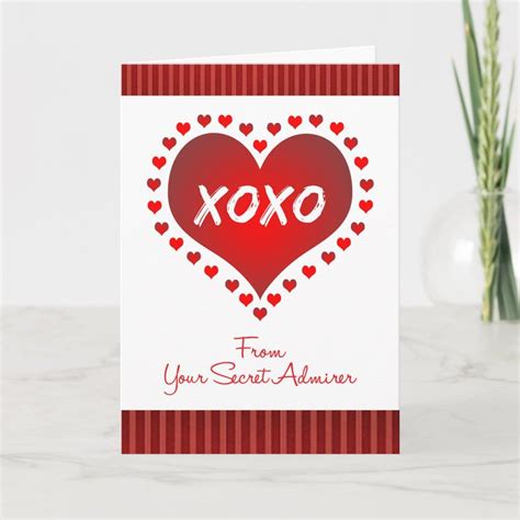 Valentine From Secret Admirer Card Zazzle Valentine Cards Secret