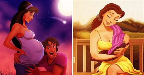 Así es cómo las princesas de Disney lucirían si fueran madres Sus