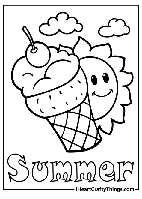 Free Summer Coloring Pages Home Design Ideas