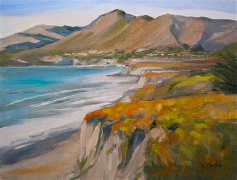 Avila Beach Slo Oil Painting California Seascape Plein