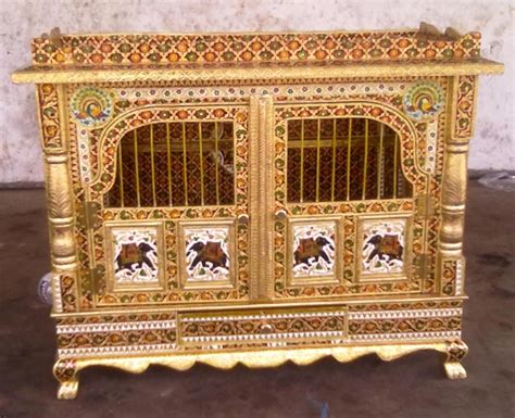 Brass Meenakari Temples At Best Price In Mumbai Shringar Handicraft