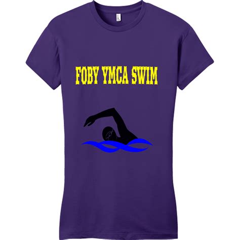Foby Ymca Swim Juniors 100 Cotton T Shirts District Threads Dt6001
