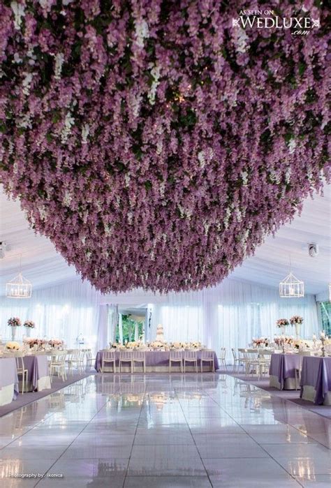 Trending 12 Fairytale Wedding Flower Ceiling Ideas For Your Big Day