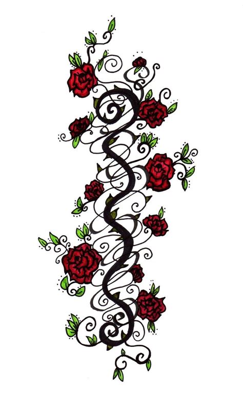 Pin By Jill Kristiansen On Tattoo Thorn Tattoo Vine Tattoos Rose