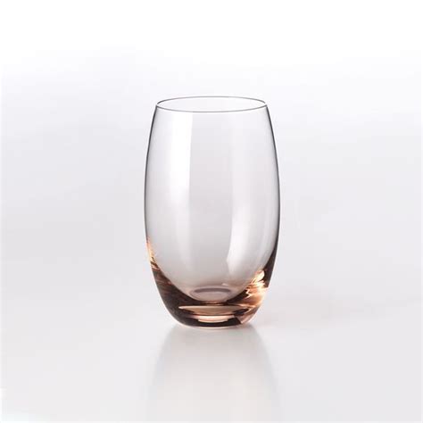 Ensō Large Water Glass Rose Stemless Wine Glass Glass Wine Glass