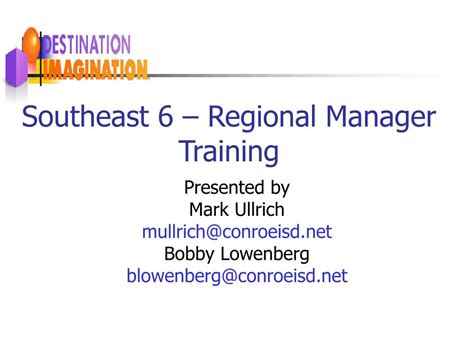 Ppt Southeast 6 Regional Manager Training Powerpoint Presentation