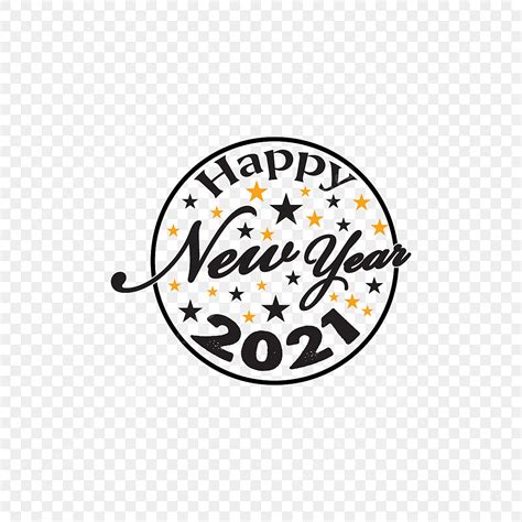 Happy New Year Vector Hd Png Images Circle Happy New Year 2021 Wih