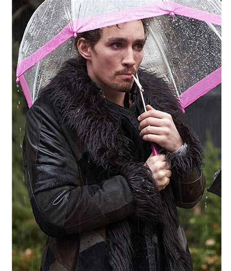 Klaus Hargreeves Coat Umbrella Academy Robert Sheehan Leather Coat Jackets Creator