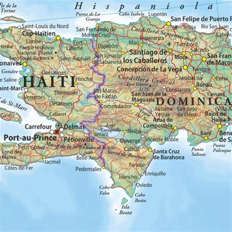 Map Of Haiti And Dominican Republic