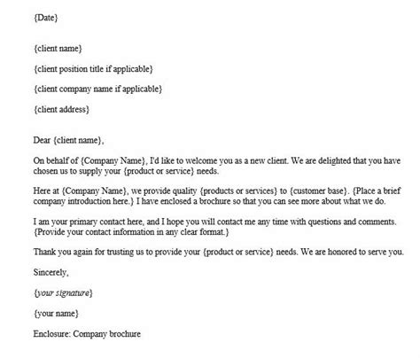 Sample Business Introduction Letter To New Clients With Template