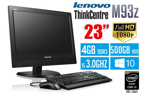 Lenovo Thinkcentre M93z 23 Inch All In One Desktop 10af001kus