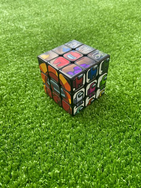 Among Us Themed Rubiks Cube Etsy