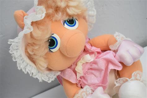 1985 Hasbro Softies Muppet Babies Miss Piggy Jim Henson Plush Etsy