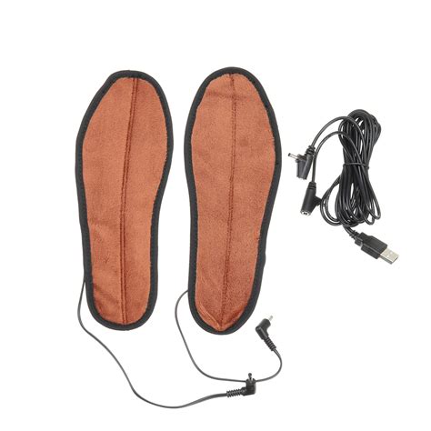 Electric Heated Insoles Shoe Insert Usb Powered Heating Washable Snow