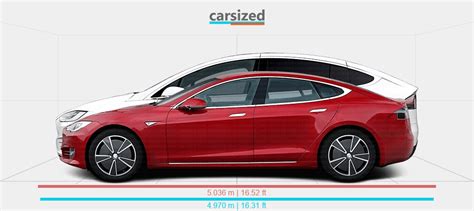 Dimensions Tesla Model S 2016 2021 Vs Tesla Model X 2015 2021