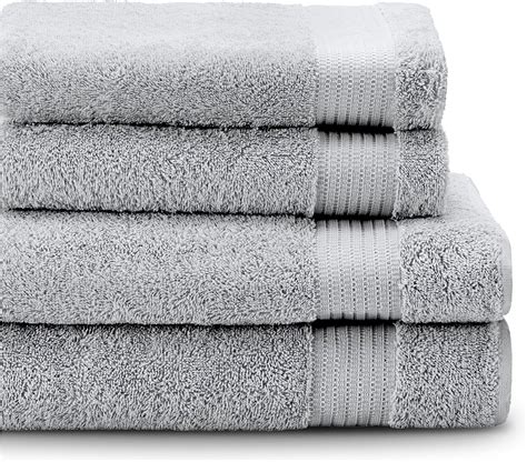Twinzen Towels Set 100 Cotton 2 Hand Towels 50x80 Cm 20x315 And