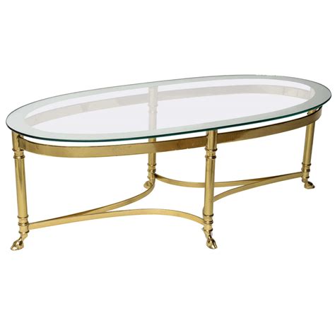 Areeva decor wooden oval coffee table living room sofa side table desk with storage shelf uk,table,tea table,wooden table,coffee table uk. Oval Brass Coffee Table with Mirrored Rim Glass Top at 1stdibs