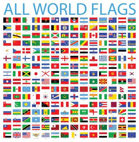 Best World Flags Illustrations Royalty Free Vector
