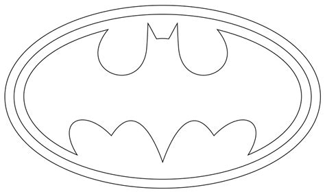 The emblem worn on batman's costume, and the symbol shone into the skies of gotham. Batman logo coloring pages