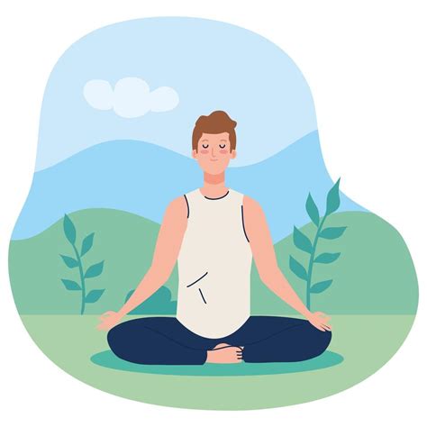 Man Meditating Concept For Yoga Meditation Relax Healthy Lifestyle