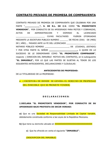 Modelo De Contrato De Compraventa Inmueble Propiedad Derecho Privado Porn Sex Picture
