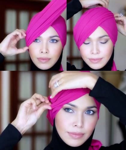 Tutorial Hijab Terinspirasi Topi Pramugari Emirates Halaman 3